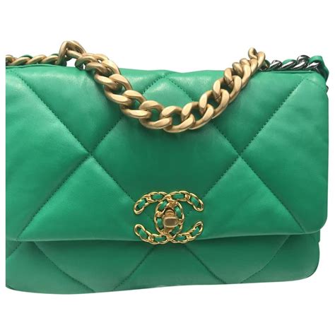 green chanel handbag